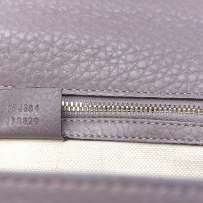 Gucci Calfskin Medium New Bamboo Top Handle Bag Mauve 7 of 16