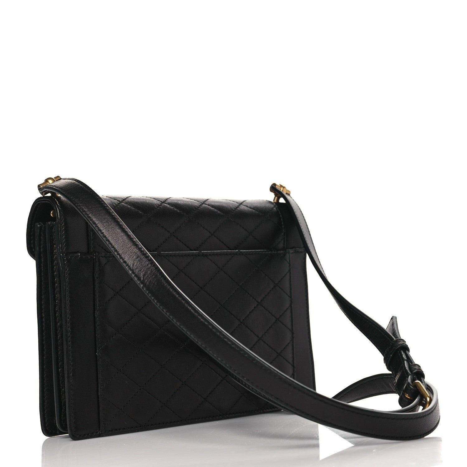 Saint Laurent Lambskin Quilted Mini Gaby Satchel Black 3 of 9
