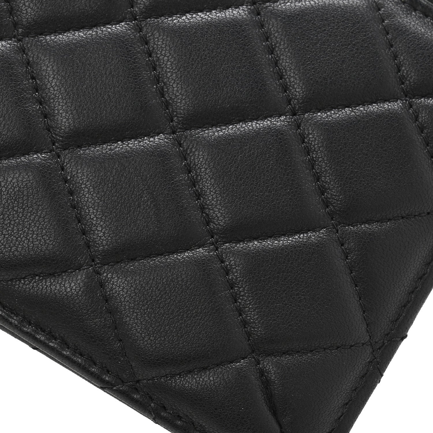 Chanel Lambskin Quilted Classic iPhone Pouch Black 9 of 9