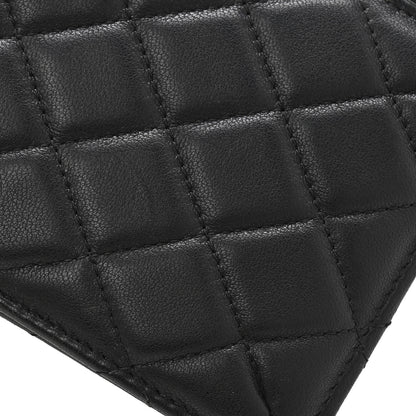 Chanel Lambskin Quilted Classic iPhone Pouch Black 9 of 9