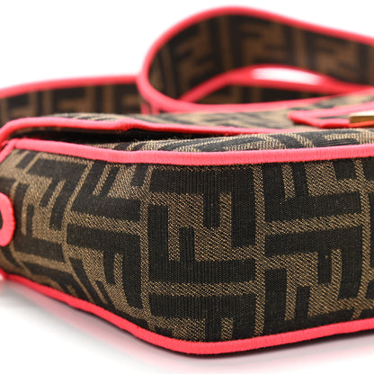 Fendi Fabric Jacquard FF 1974 Baguette Tobacco Moro Fuxia Fluo 10 of 11