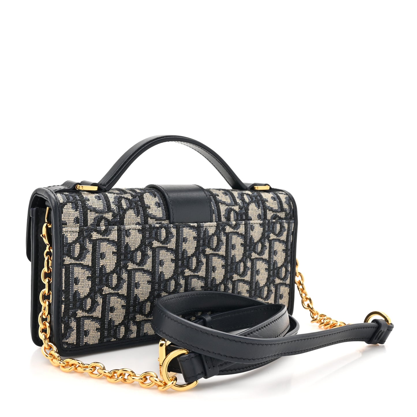 Oblique Miss Montaigne Mini Flap Bag Blue