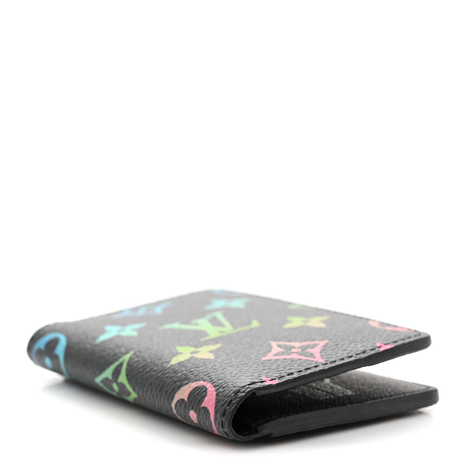 Louis Vuitton Monogram Iridescent Pocket Organizer NM Black 4 of 10