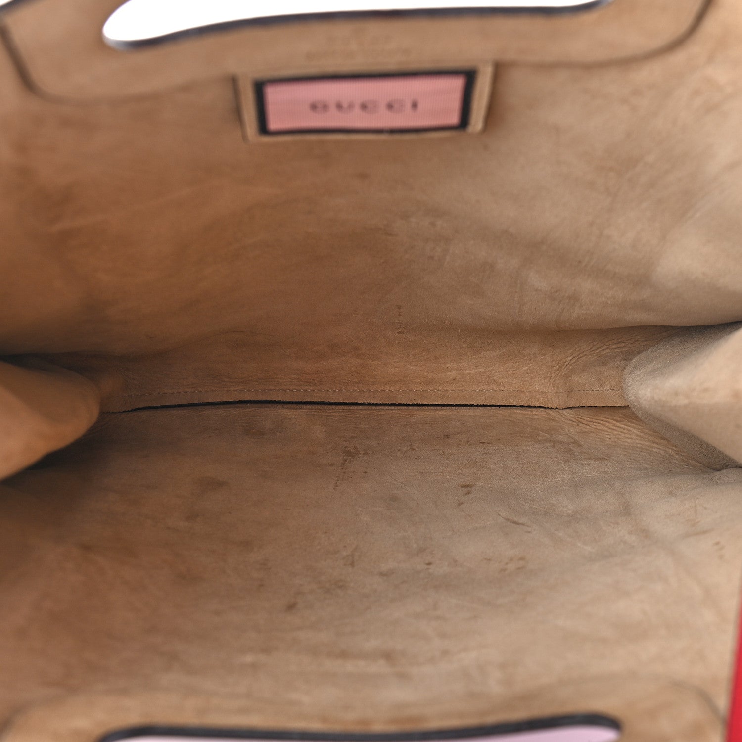 Gucci Calfskin GucciGhost Real Medium XL Tote Hibiscus Red 5 of 9
