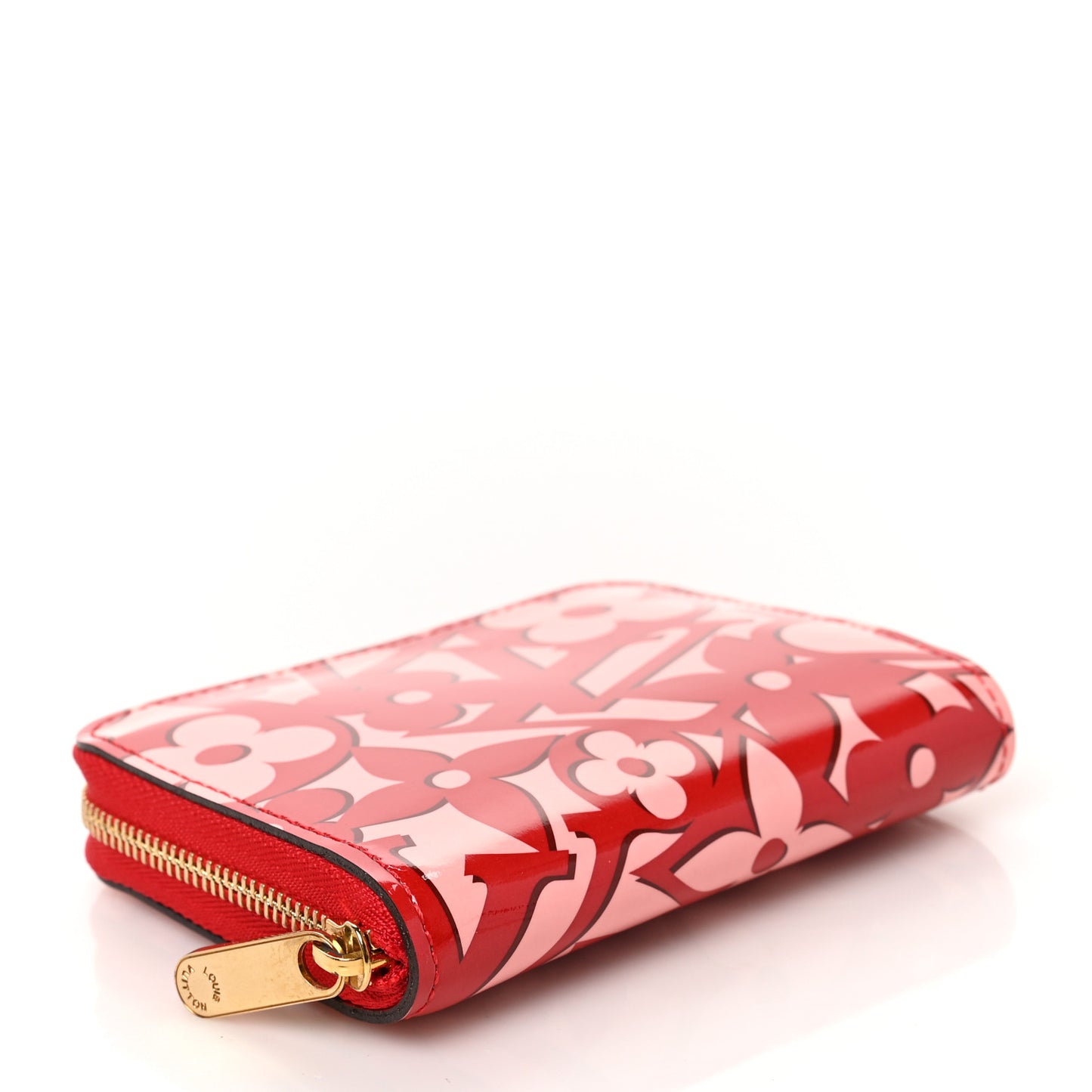 Patent Sweet Monogram Zippy Coin Purse Pomme D'Amour