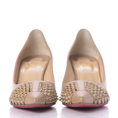 Christian Louboutin Kid Bareta 70 Pumps 37 Nude Light Gold 3 of 9