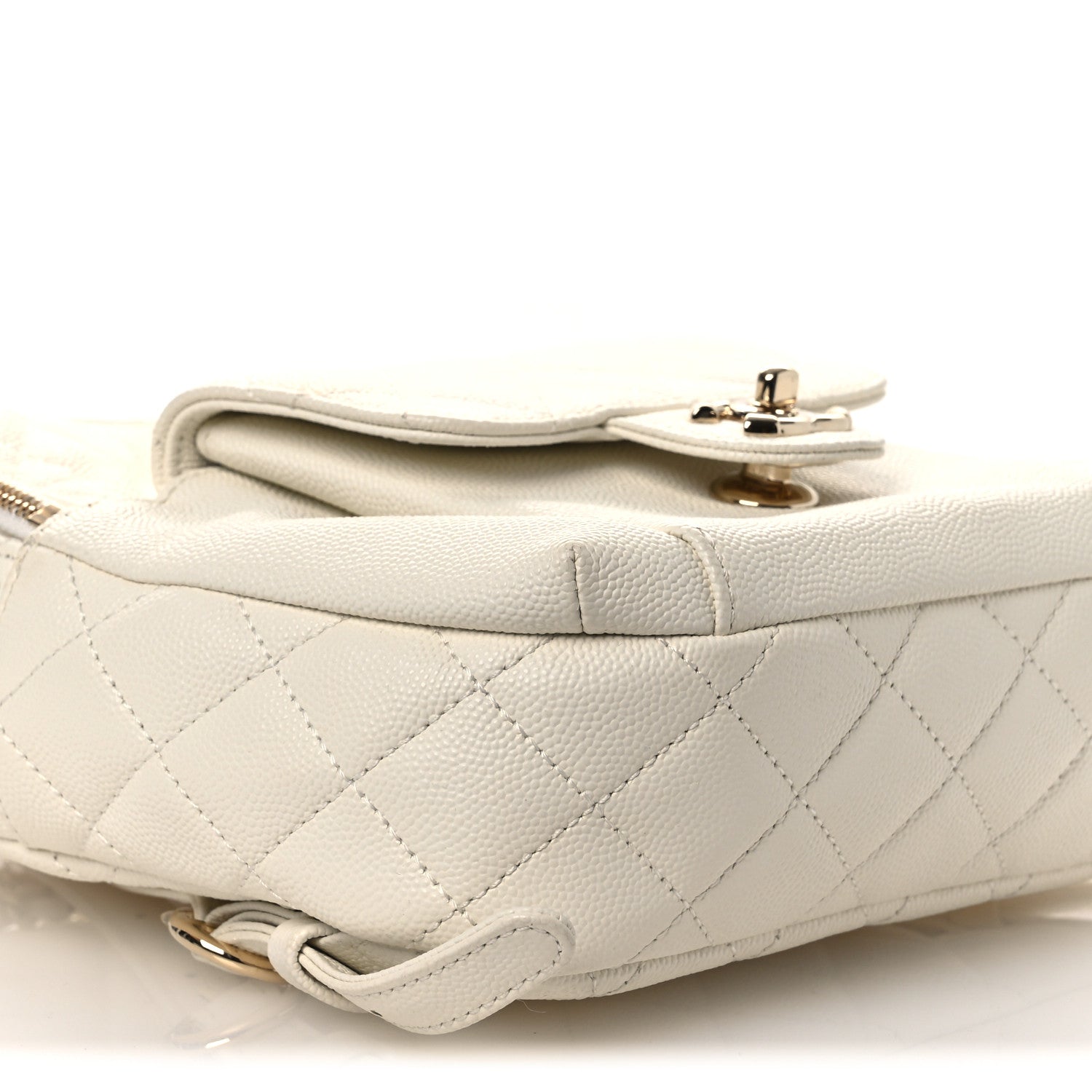 Chanel Caviar Quilted Small CC Day Backpack White 9 of 14
