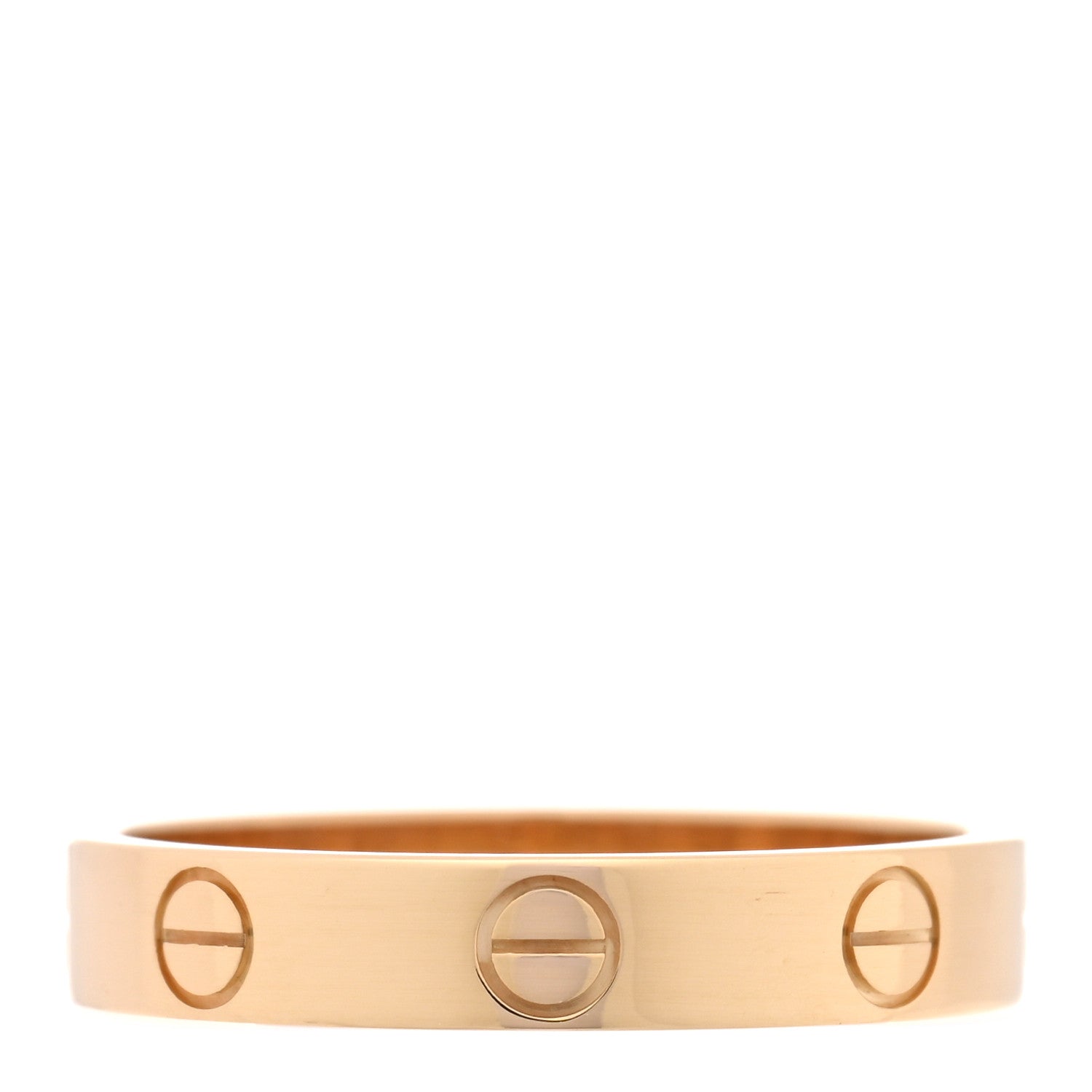 Cartier 18K Yellow Gold 3.5mm LOVE Wedding Band Ring 55 7.25 3 of 4