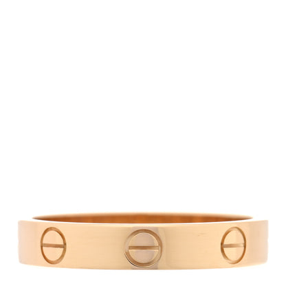 Cartier 18K Yellow Gold 3.5mm LOVE Wedding Band Ring 55 7.25 3 of 4