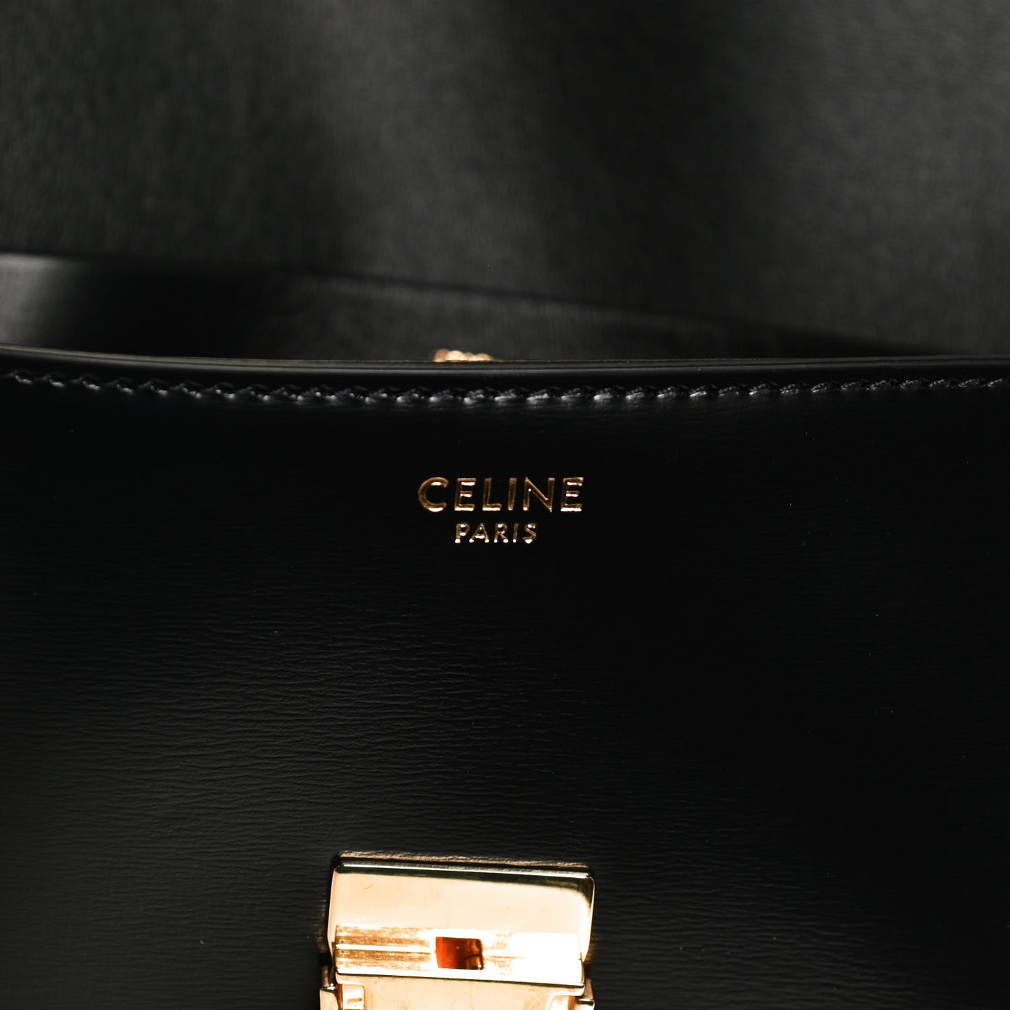 Shiny Calfskin Triomphe Black