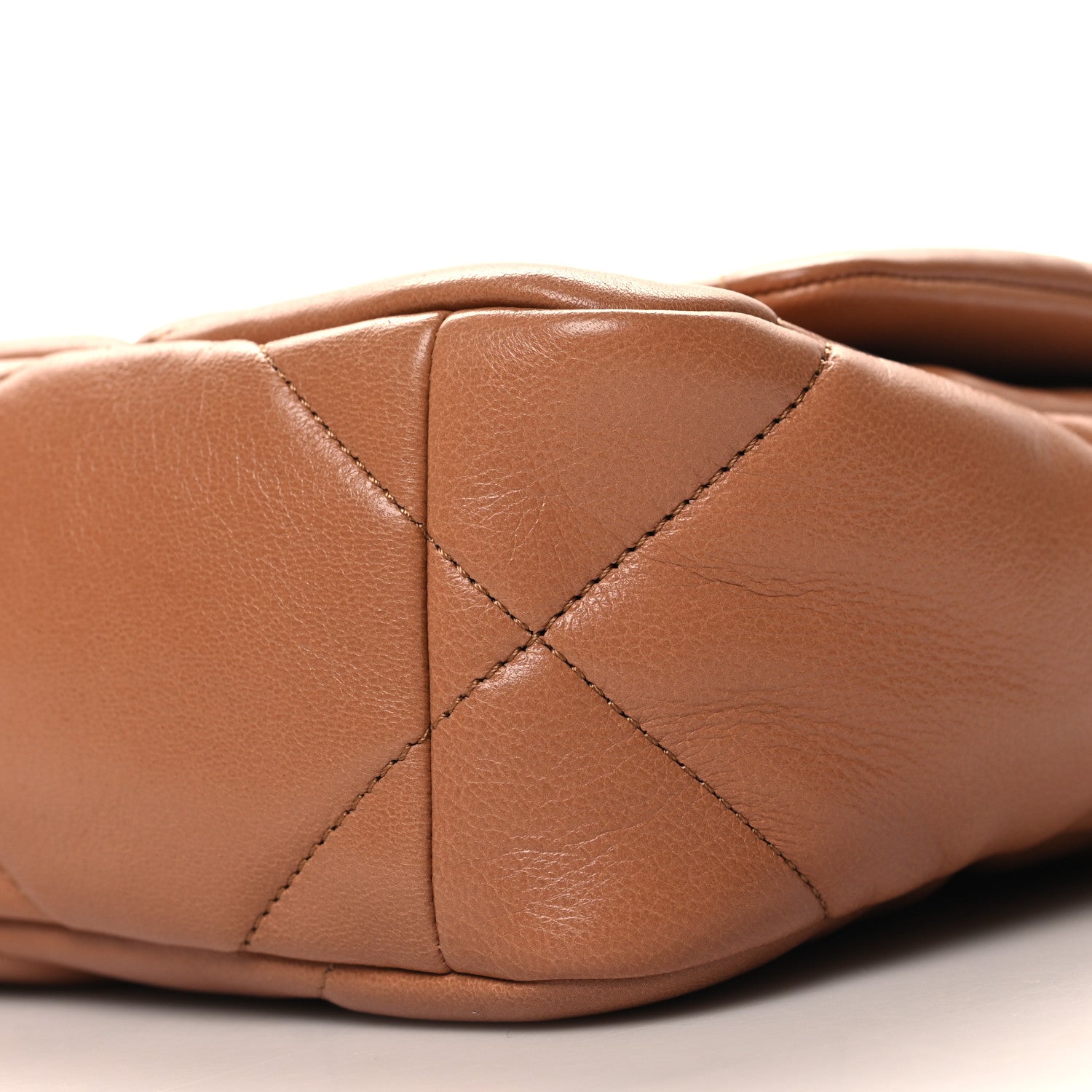Chanel Lambskin Quilted Medium Chanel 19 Flap Brown 10 of 11