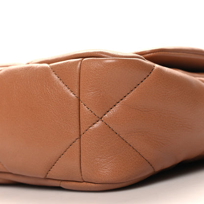 Chanel Lambskin Quilted Medium Chanel 19 Flap Brown 10 of 11