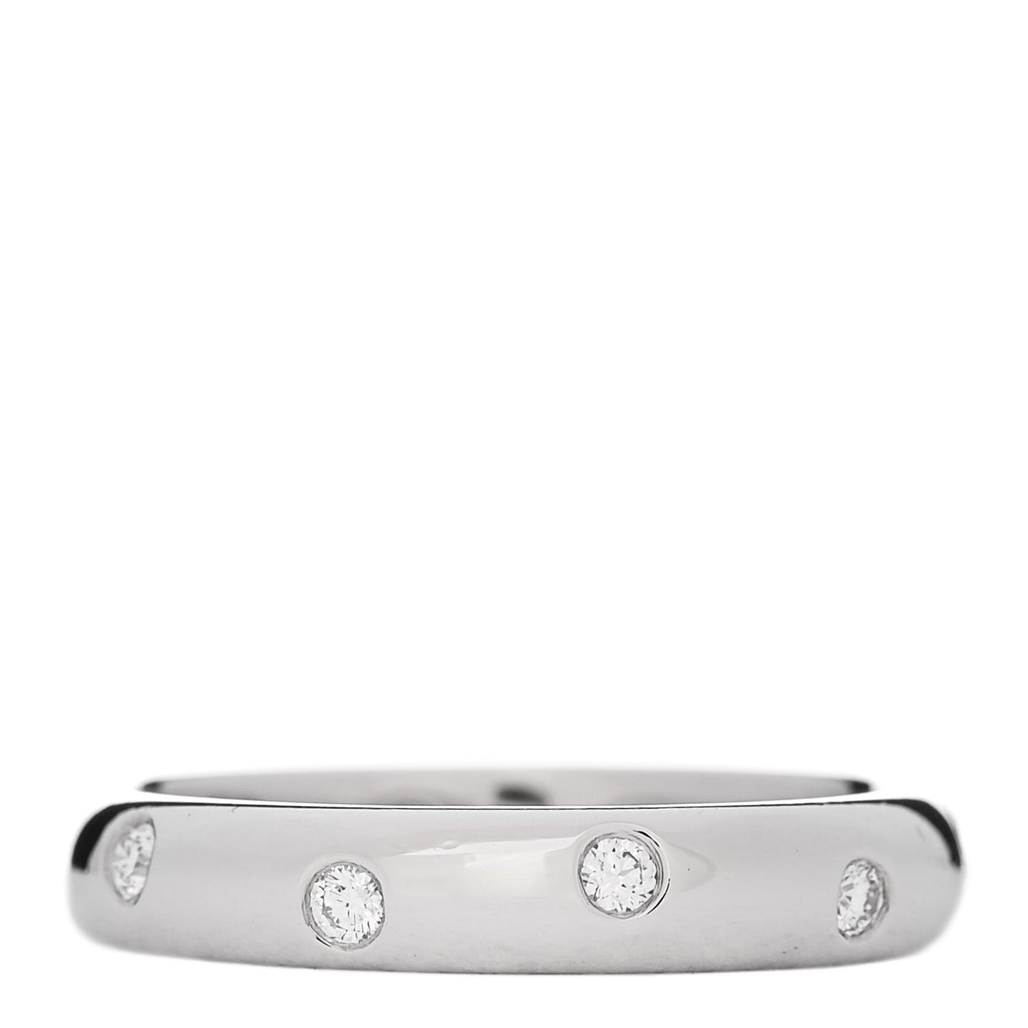 Platinum Diamond 4mm Etoile Band Ring 56 7.5