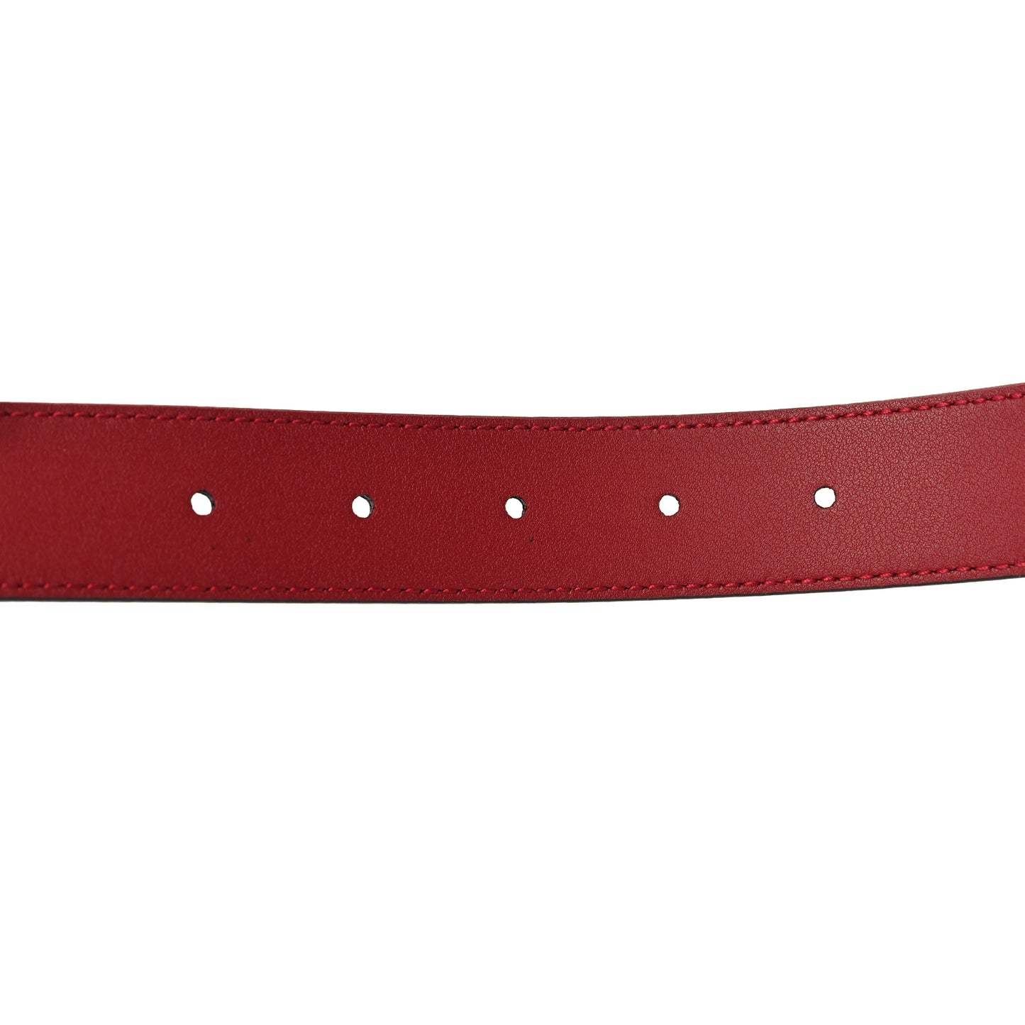 Plutone Calfskin Double G 30mm Belt 75 30 Rosso