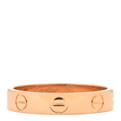Cartier 18K Pink Gold 3.5mm LOVE Wedding Band Ring 50 5.25 1 of 4