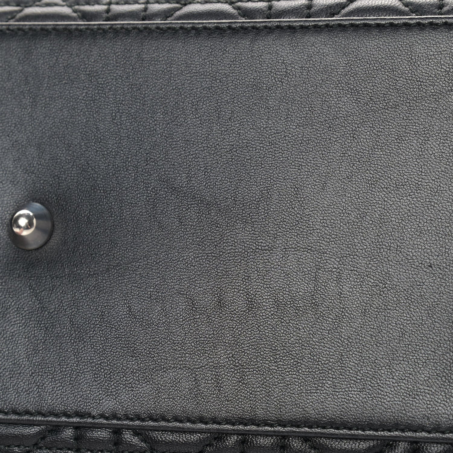 Christian Dior Lambskin Cannage Large Dior Soft Shopping Tote Black 10 of 10