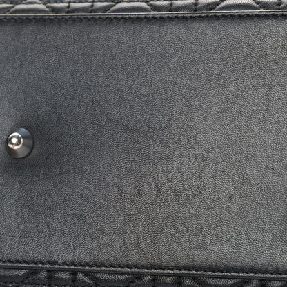 Christian Dior Lambskin Cannage Large Dior Soft Shopping Tote Black 10 of 10