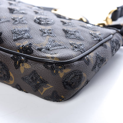 Louis Vuitton Monogram Sequins Eclipse Pochette Noir 6 of 13