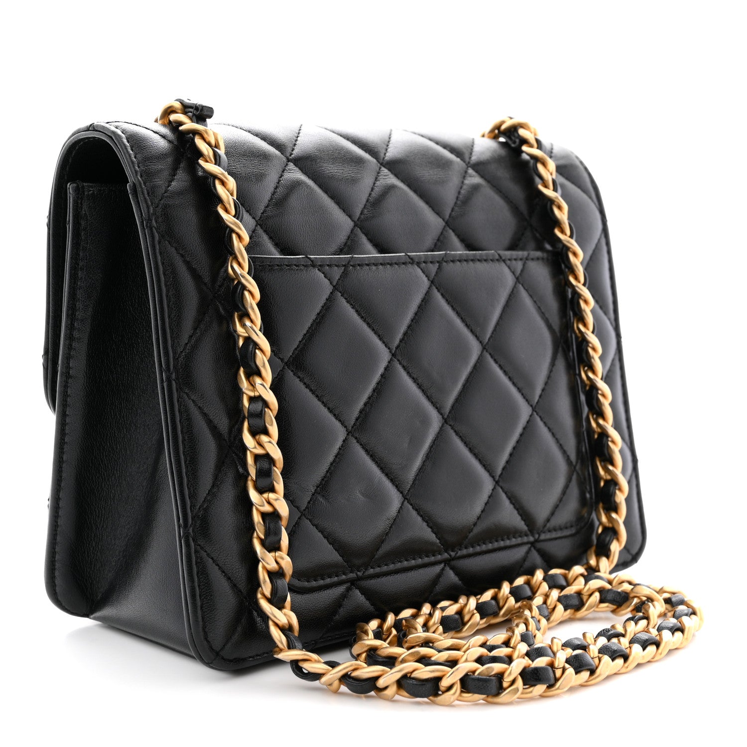 Chanel Lambskin Quilted CC Logo Mini Flap Black 3 of 13