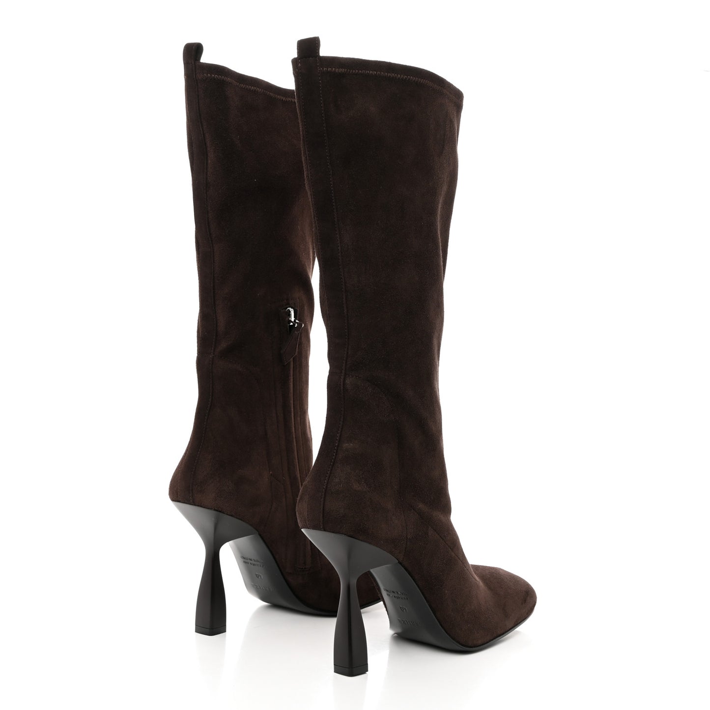 Stretch Suede Goatskin Halo Boots 40