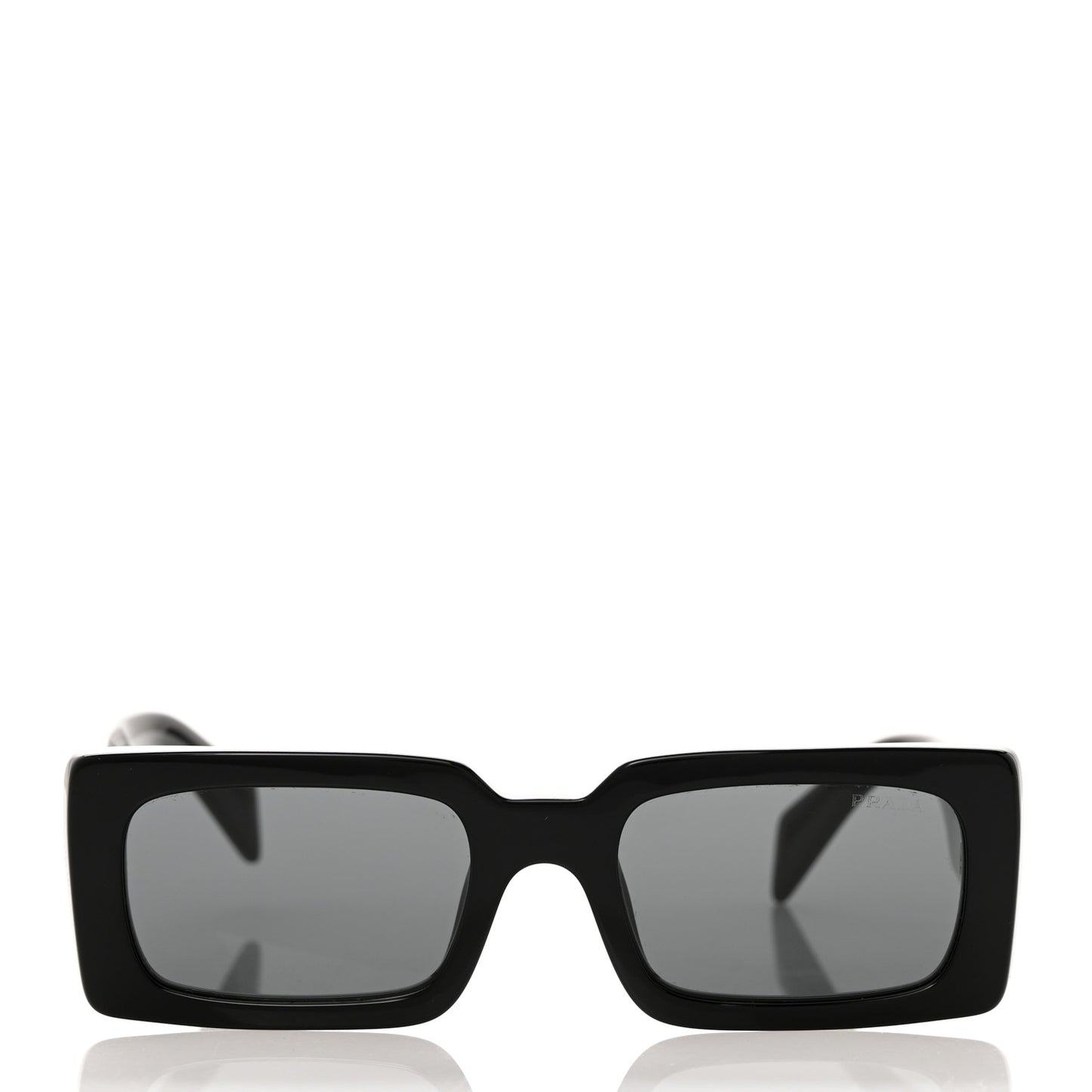 Acetate Sunglasses with Prada Logo SPR A07 Slate Gray