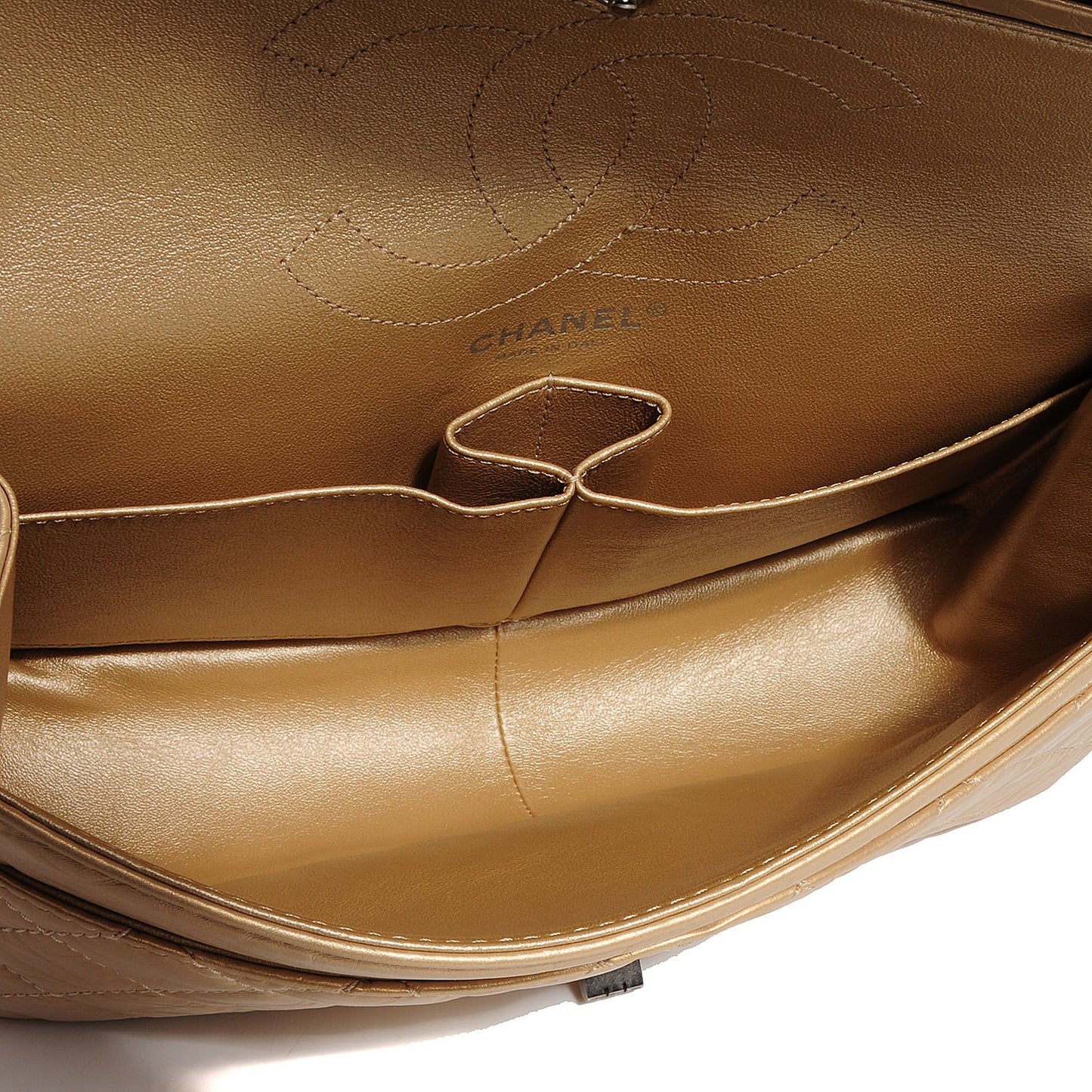 Aged Calfskin 2.55 Reissue 226 Flap Light Gold