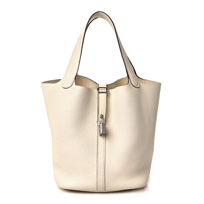 Hermes Taurillon Clemence Picotin Lock 22 MM Nata 1 of 10