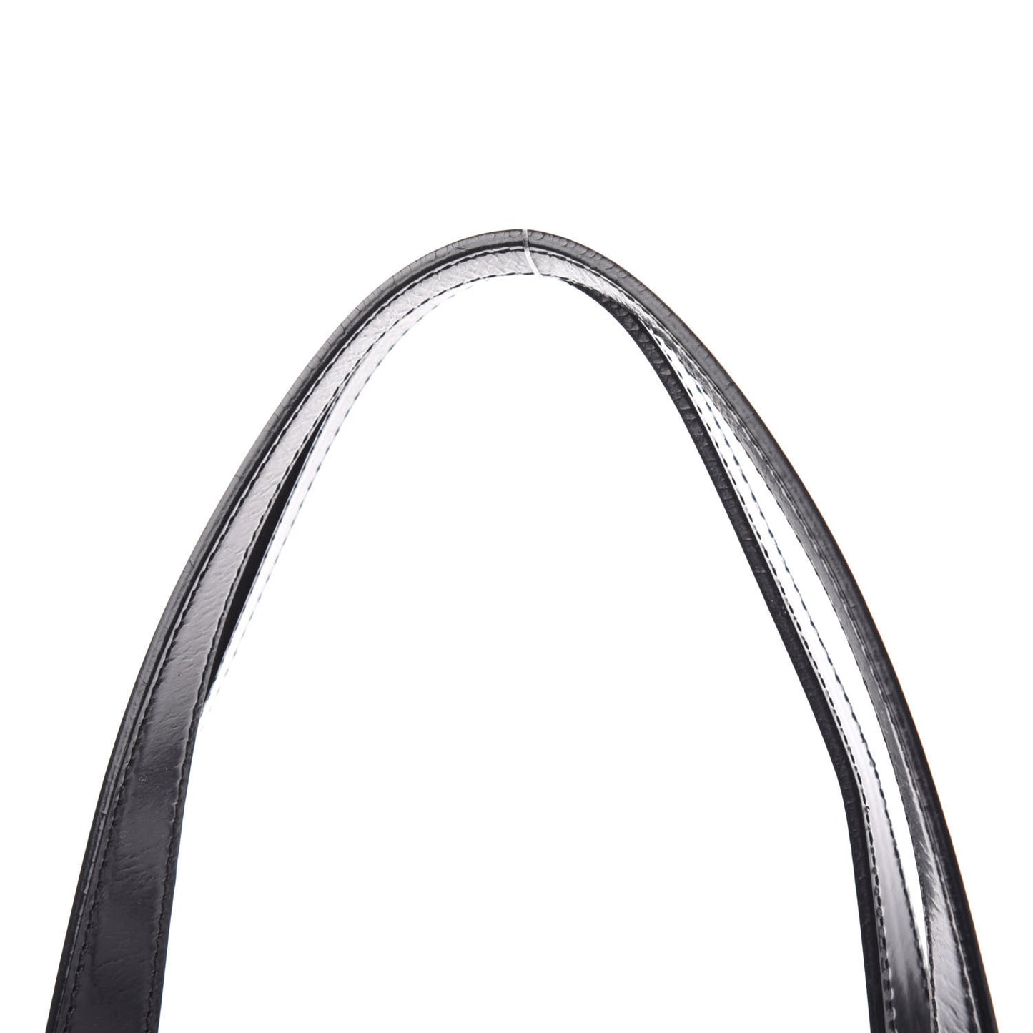 Patent Trim Nova Check Shopper Tote Black