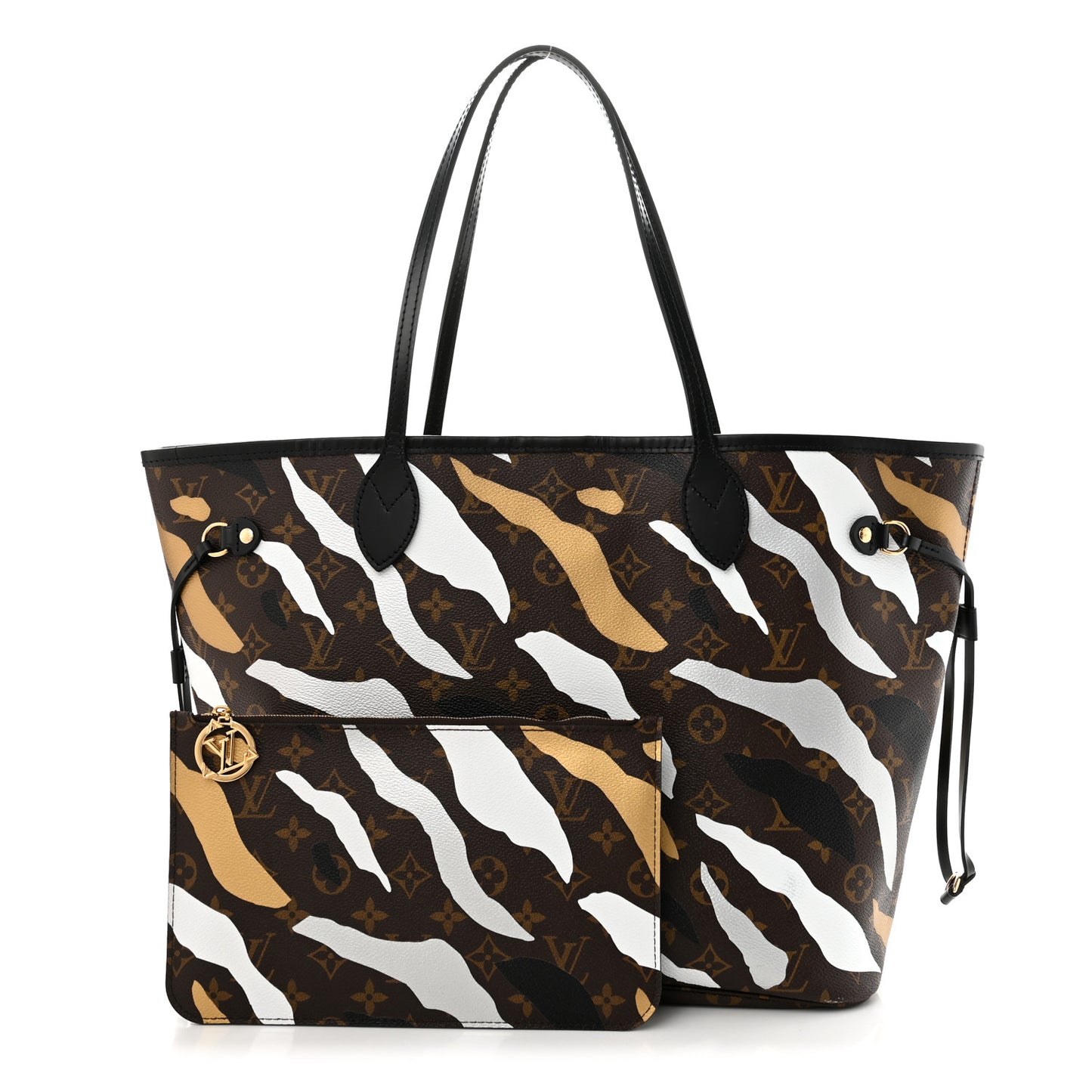 X LOL Monogram Neverfull MM Gold Silver