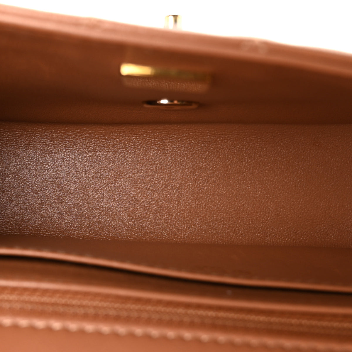 Chanel Lambskin Quilted Mini Rectangular Flap Brown 5 of 11