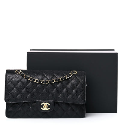 Chanel Caviar Quilted Medium Double Flap Black 10 of 10