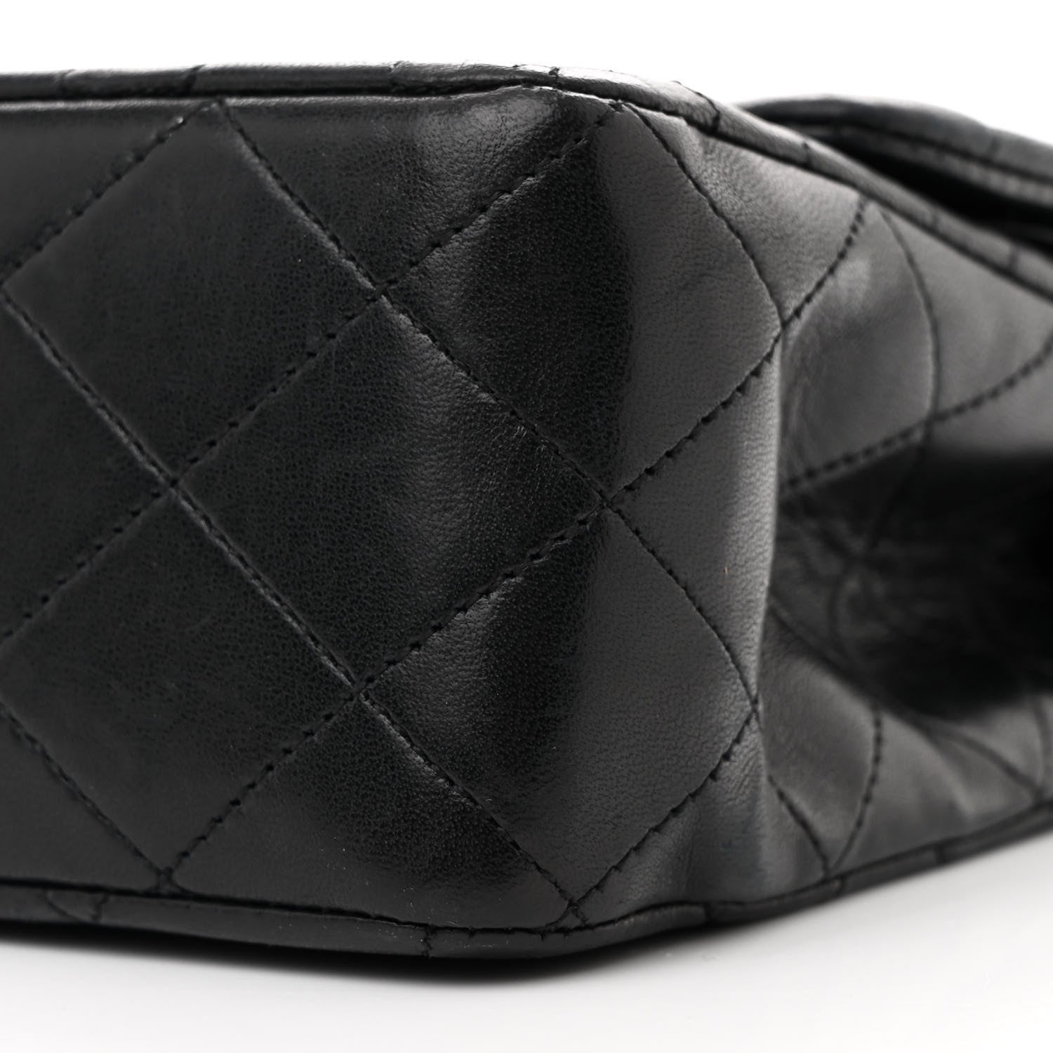 Chanel Lambskin Quilted Medium Double Flap Navy 11 of 12