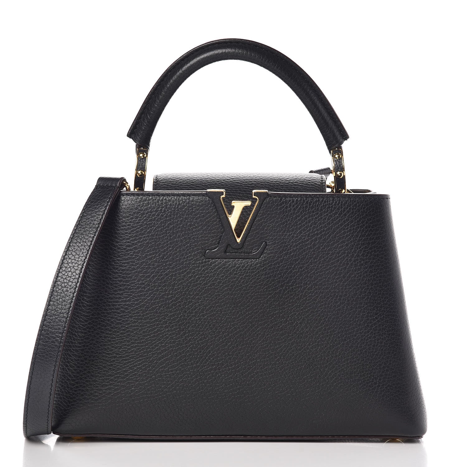 Louis Vuitton Taurillon Capucines BB Black 1 of 13