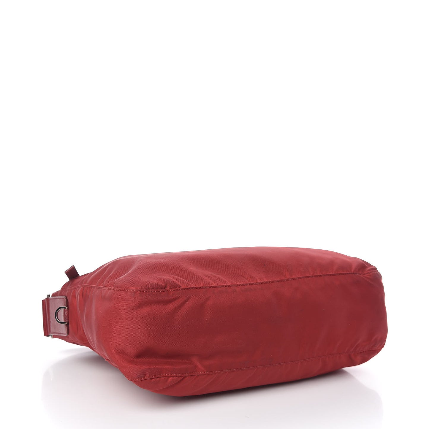 Tessuto Nylon Flat Messenger Bag Red