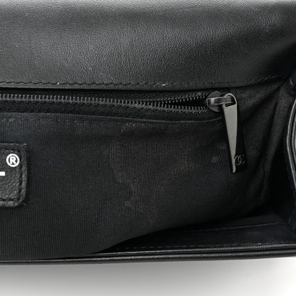Chanel Calfskin Quilted New Medium Boy Flap So Black 11 of 11
