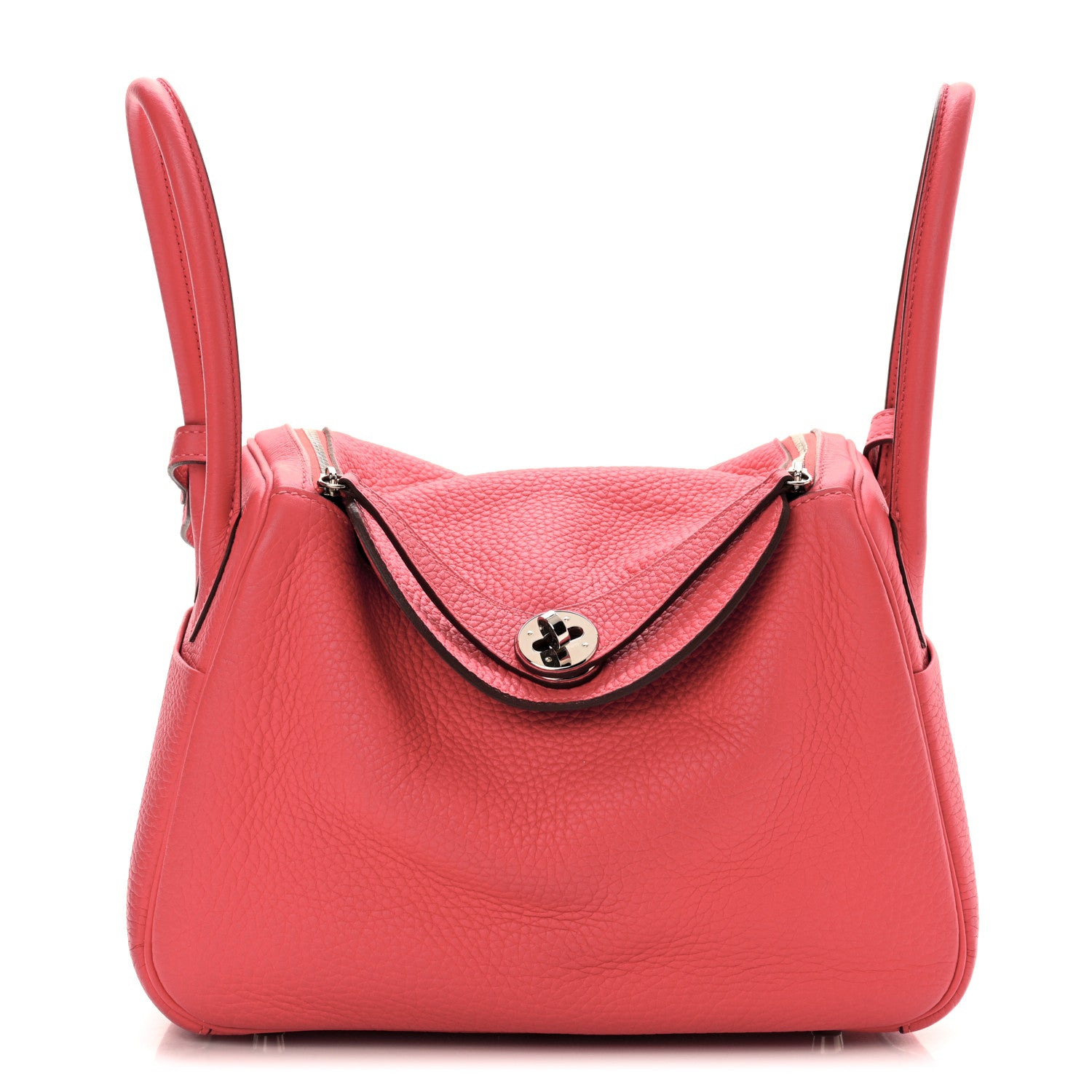 Hermes Taurillon Clemence Lindy 26 Rouge Pivoine 1 of 10