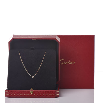 Cartier 18K Pink Gold Diamond SM D'Amour Pendant Necklace 7 of 7