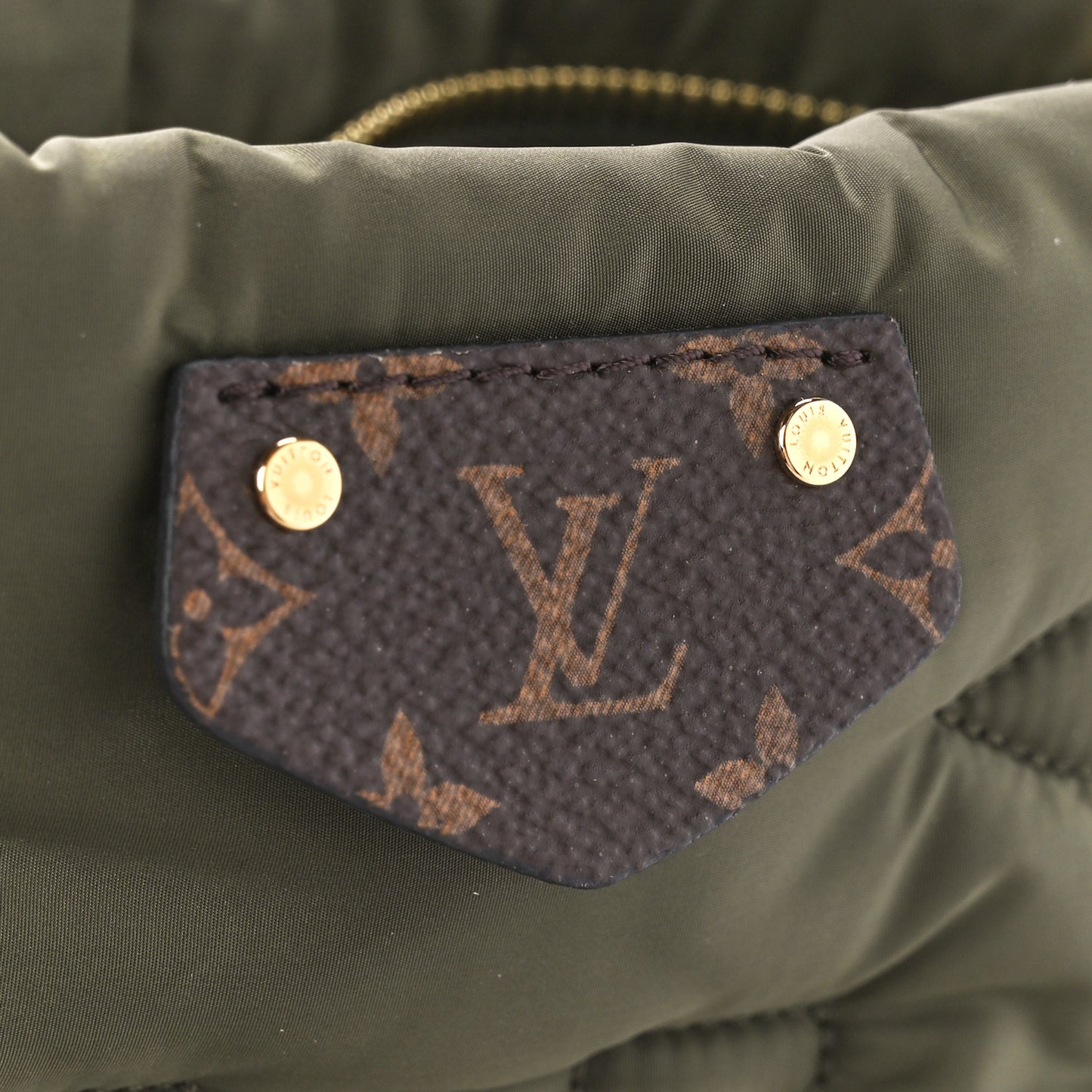 Econyl Monogram Pillow Maxi Multi Pochette Accessories Kaki