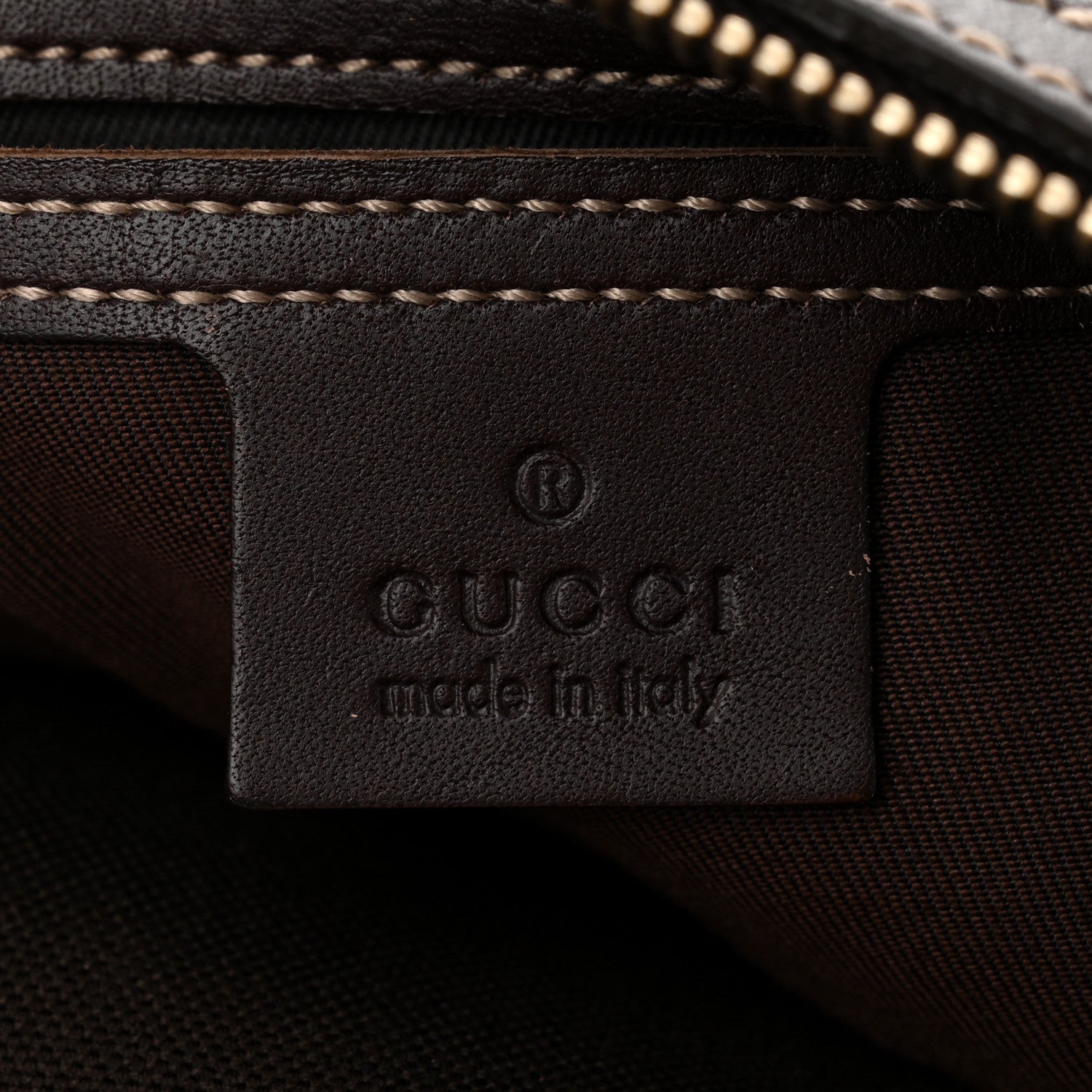 Gucci GG Supreme Monogram Belt Bag Dark Brown 6 of 10