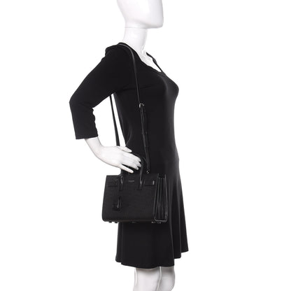 Saint Laurent Grained Calfskin Nano Sac De Jour Black 2 of 12