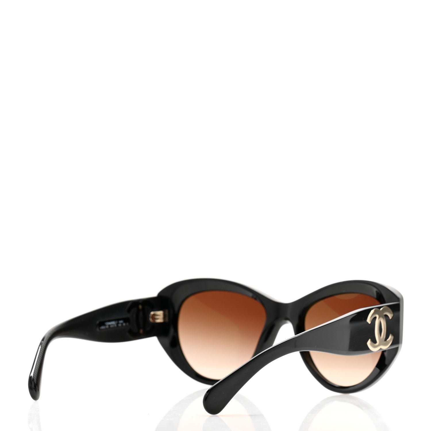 Chanel Acetate Butterfly Large CC Sunglasses 5492 Black 4 of 8