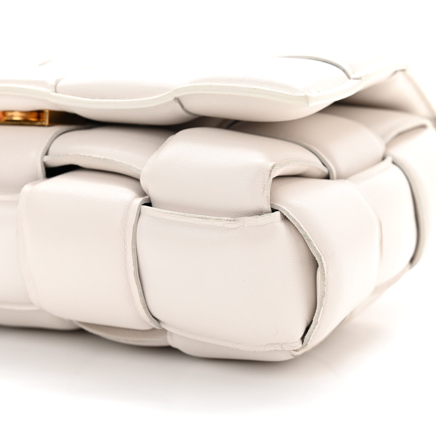 Bottega Veneta Nappa Maxi Intreccio Padded Cassette Crossbody Bag Chalk 10 of 11