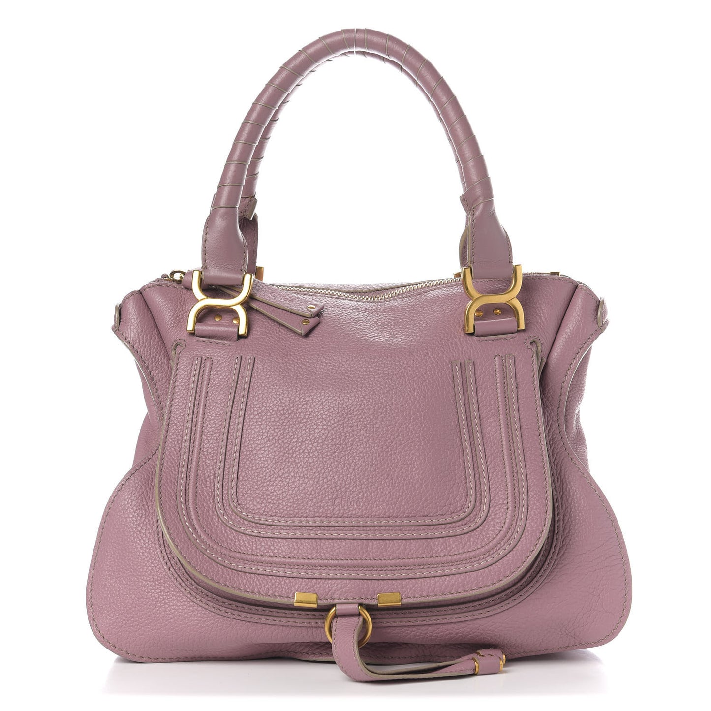 Calfskin Medium Marcie Satchel Velvet Mauve
