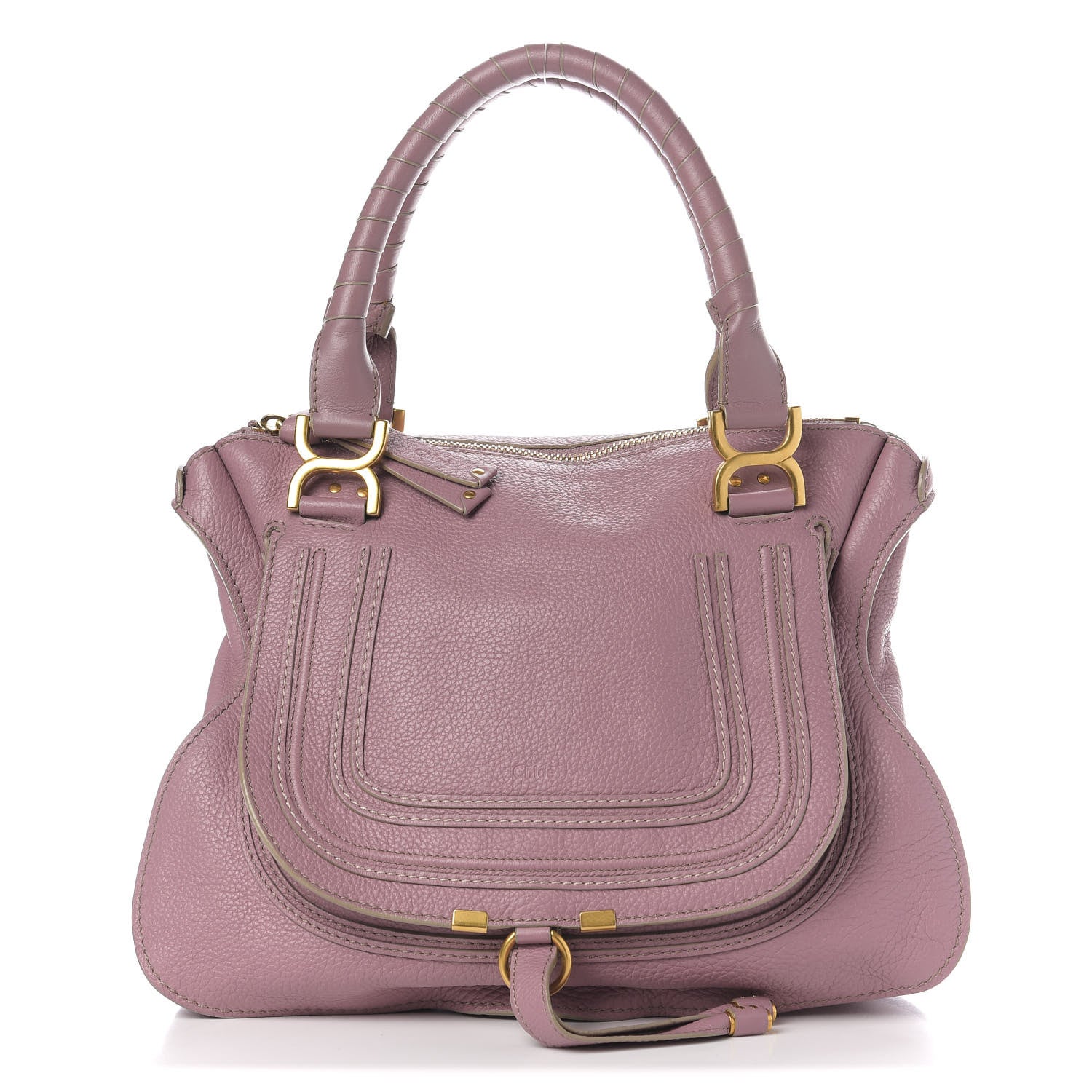 Chloe Calfskin Medium Marcie Satchel Velvet Mauve 1 of 10