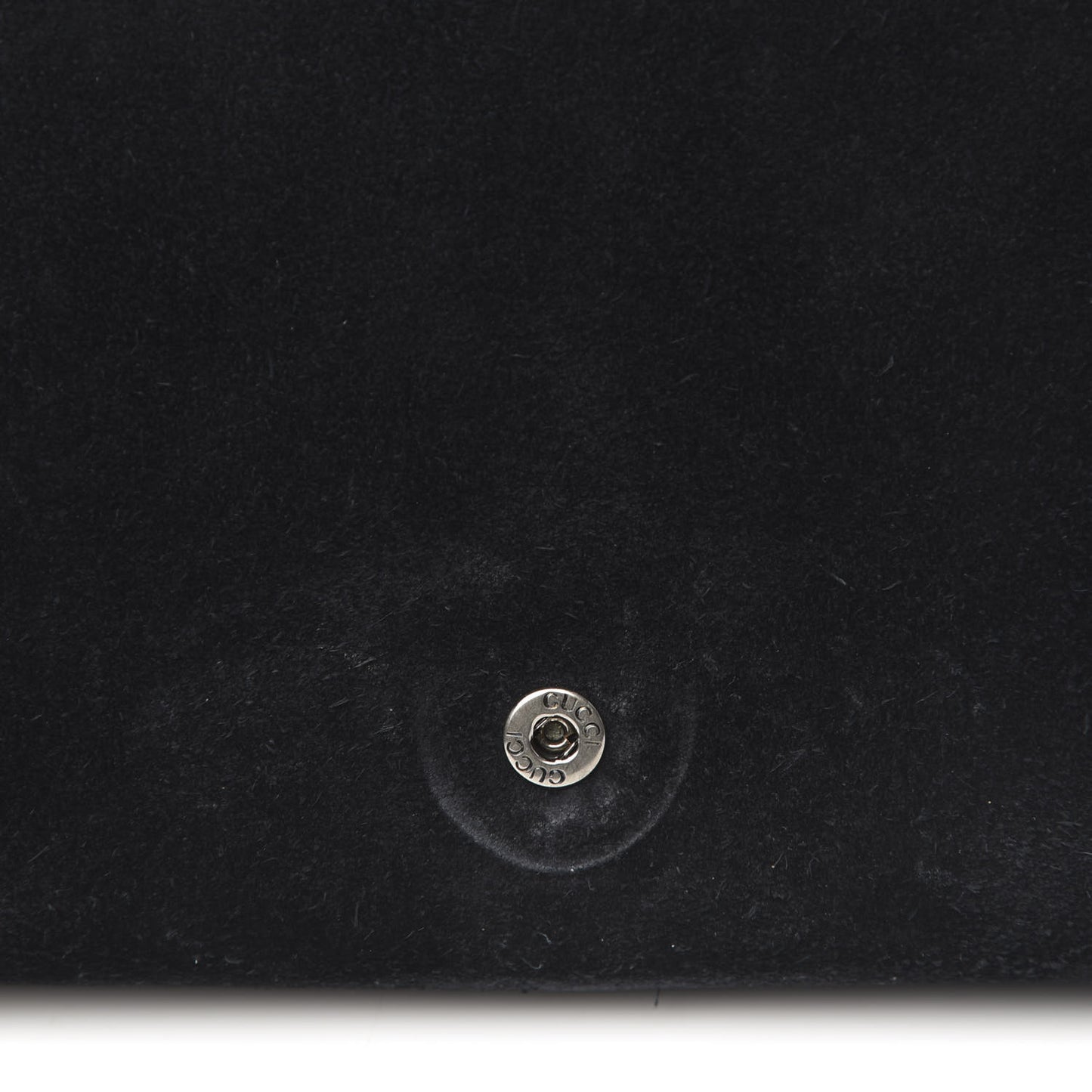 Suede Mini Dionysus Chain Wallet Black