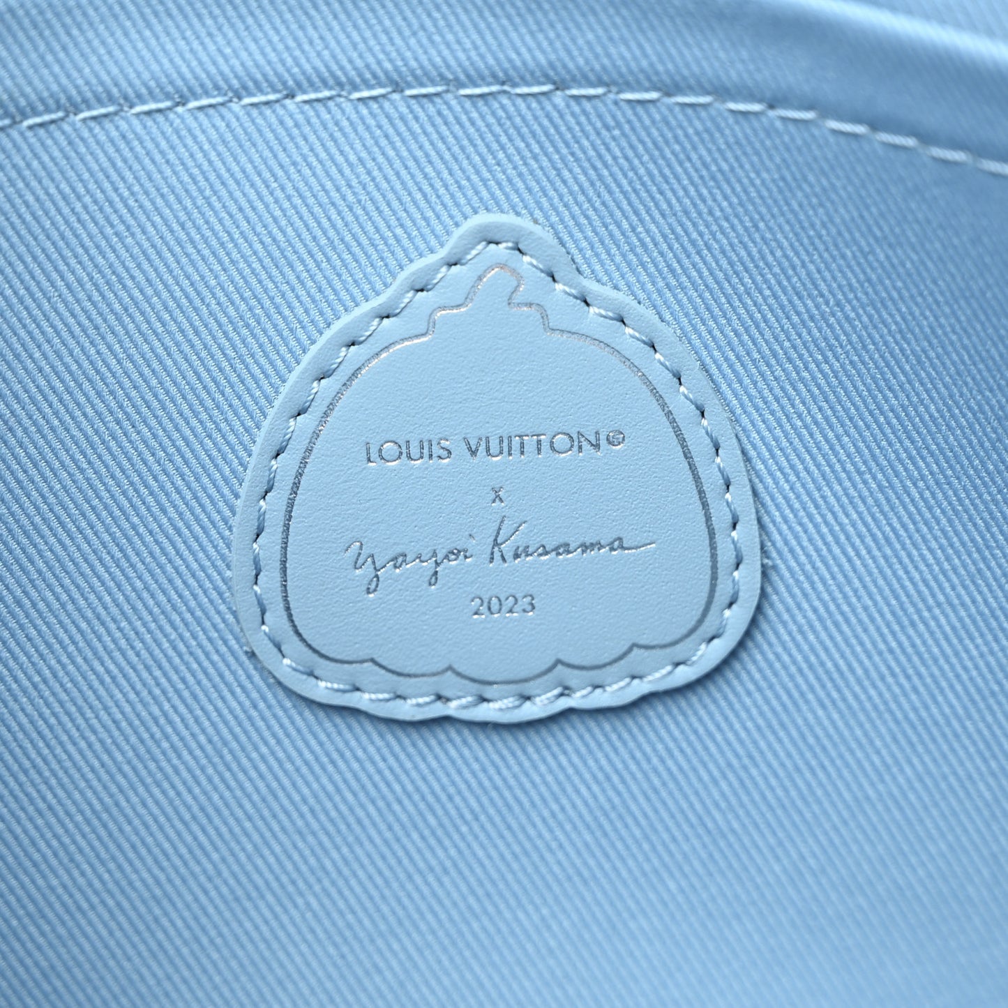 LV x YK Taurillon Pochette To Go Clutch Blue