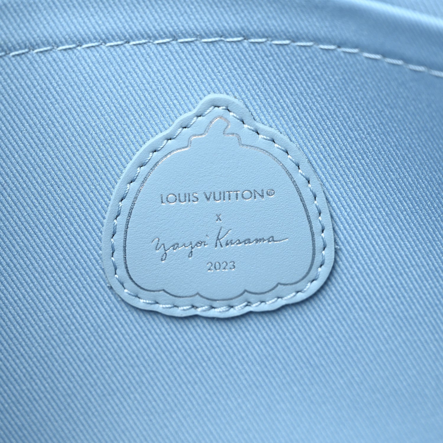 Louis Vuitton LV x YK Taurillon Pochette To Go Clutch Blue 6 of 9