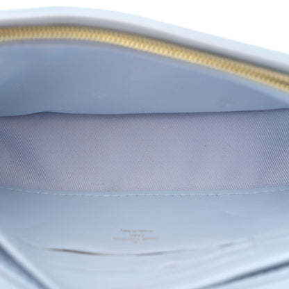 Louis Vuitton Calfskin Bubblegram Wallet On Strap Ice Blue 5 of 10