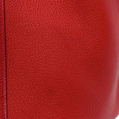 Hermes Taurillon Clemence Picotin 26 GM Rouge Casaque 15 of 17