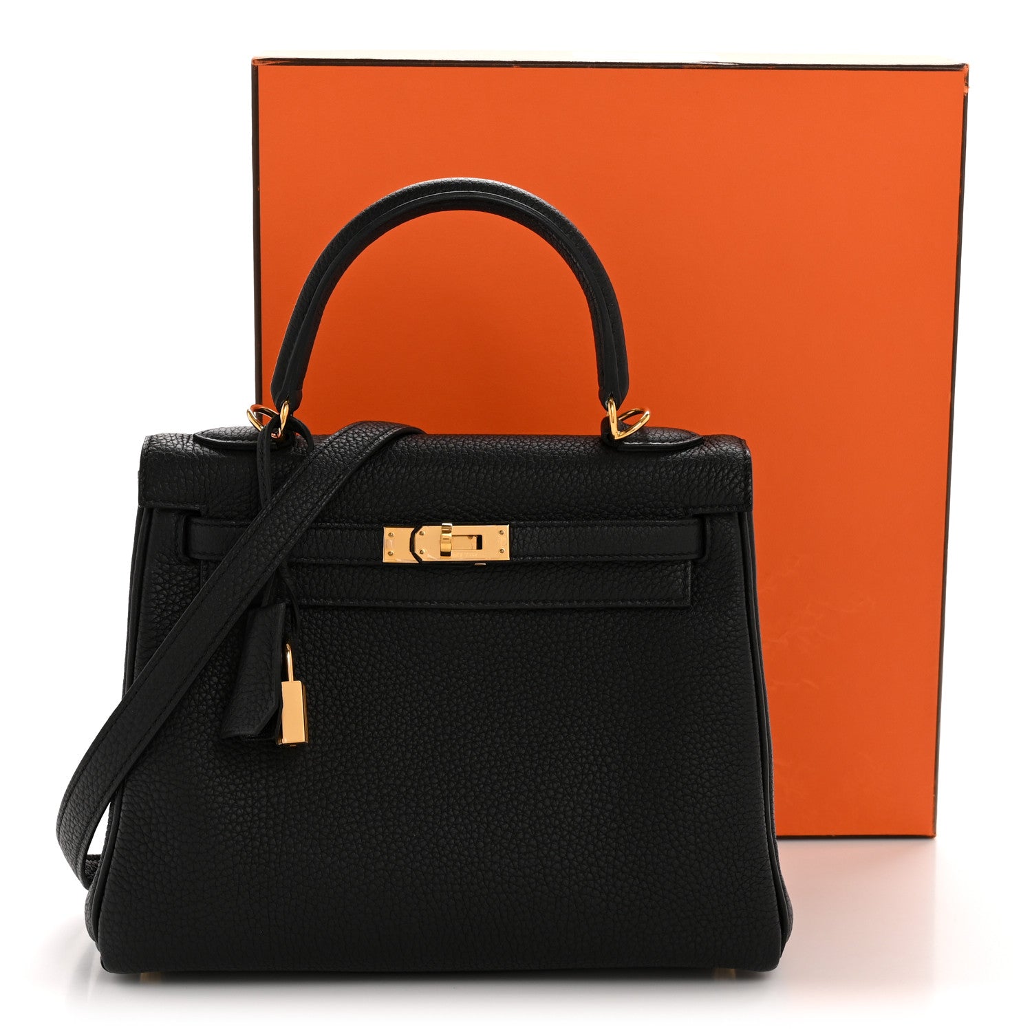 Hermes Togo Kelly Retourne 25 Black 12 of 12